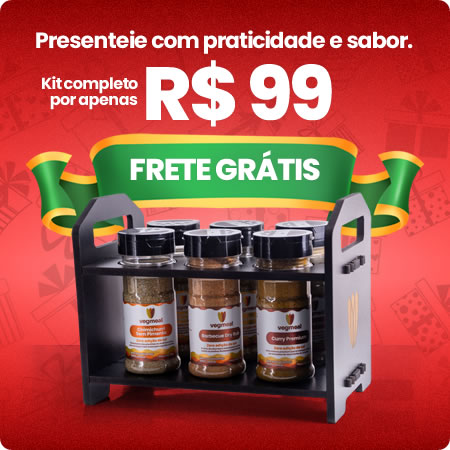 Presenteie com praticidade e sabor. Kit completo por apenas R$ 99,00