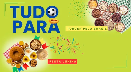 Tudo para torcer para o Brasil - Festa Junina